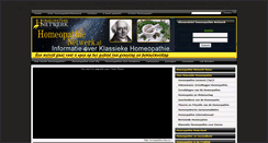 Desktop Screenshot of homeopathienetwerk.nl